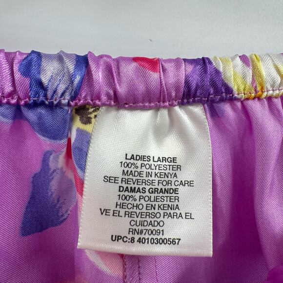 Secret Treasures Purple Floral PJ set - Picture 5 of 6